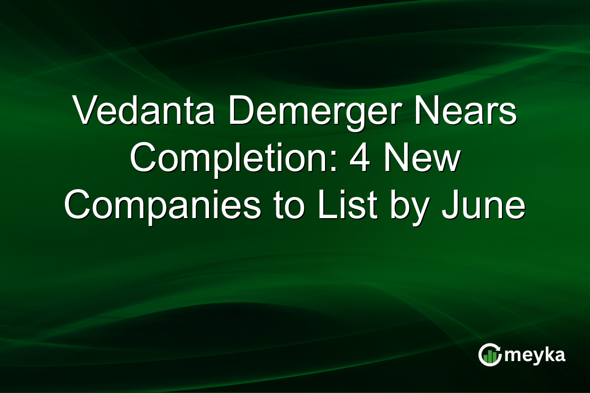 Vedanta Demerger Nears Completion: 4 New Companies to List by June