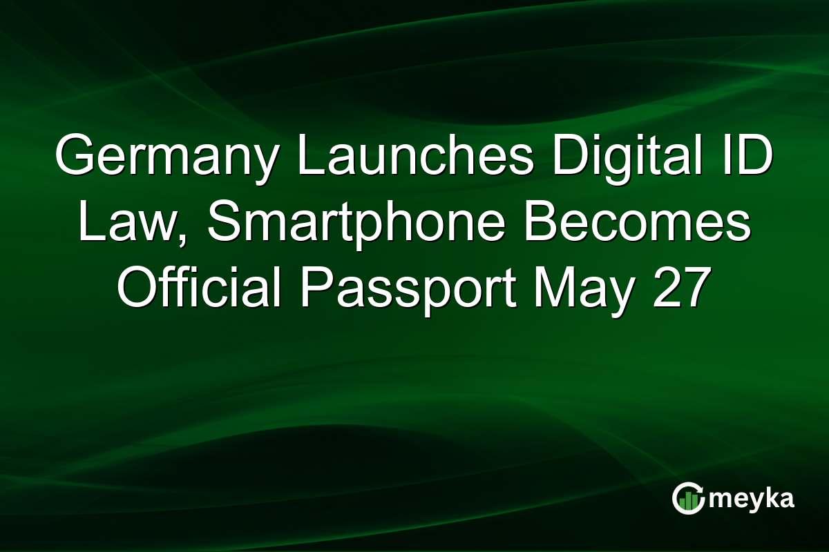 Germany Launches Digital ID Law, Smartphone Becomes Official Passport May 27