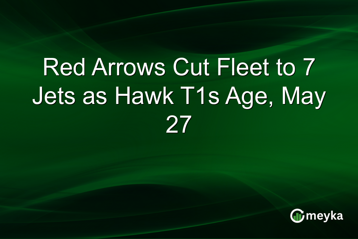 Red Arrows Cut Fleet to 7 Jets as Hawk T1s Age, May 27