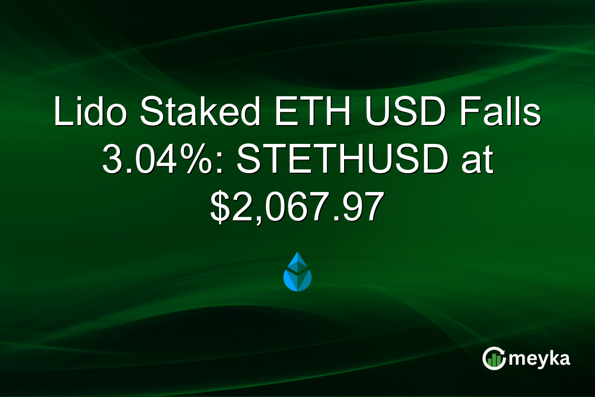 Lido Staked ETH USD Falls 3.04%: STETHUSD at $2,067.97