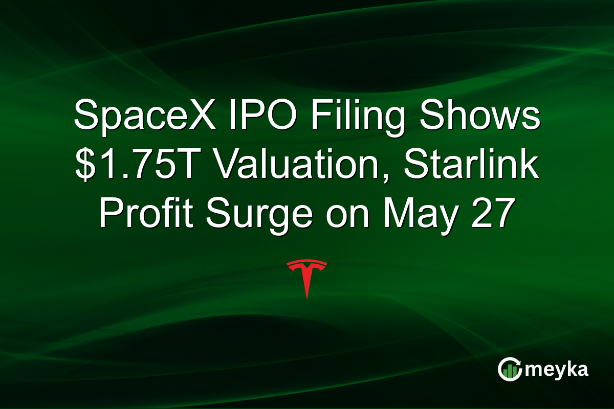 SpaceX IPO Filing Shows $1.75T Valuation, Starlink Profit Surge on May 27