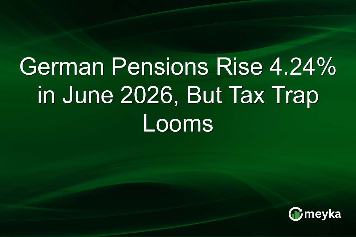 German Pensions Rise 4.24% in June 2026, But Tax Trap Looms