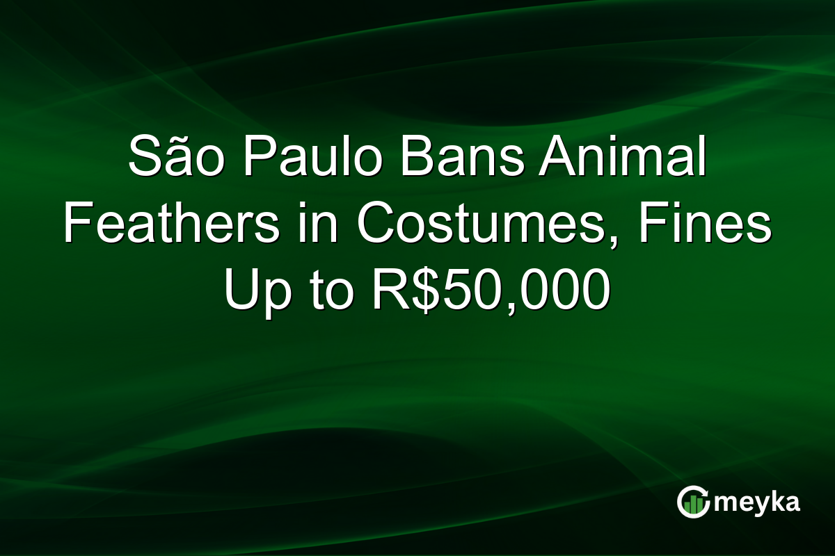São Paulo Bans Animal Feathers in Costumes, Fines Up to R$50,000