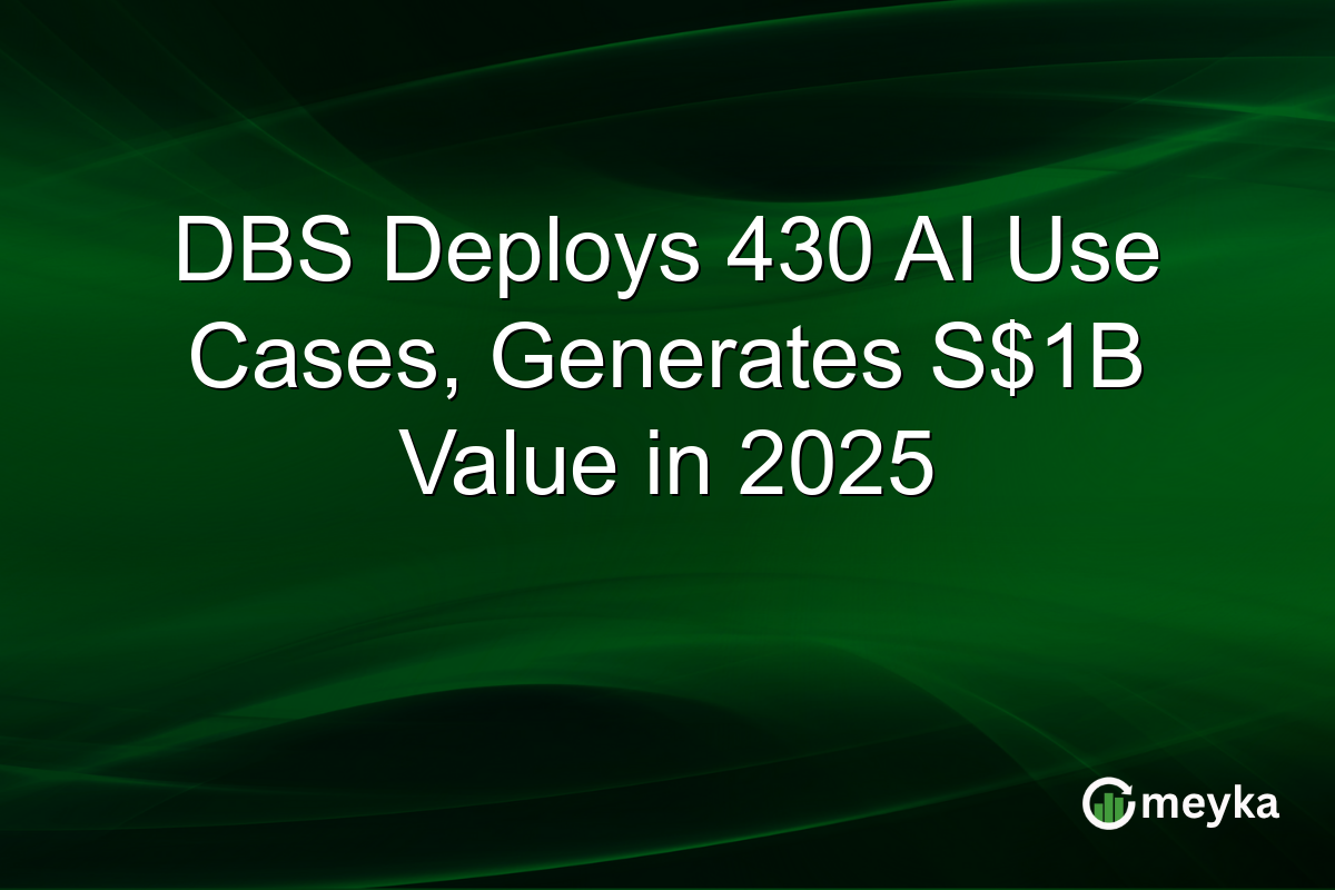 DBS Deploys 430 AI Use Cases, Generates S$1B Value in 2025
