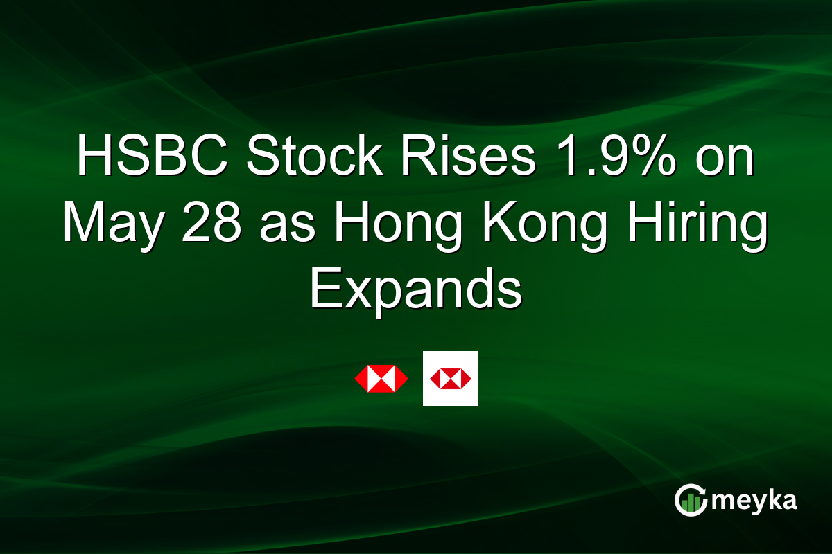 HSBC Stock Rises 1.9% on May 28 as Hong Kong Hiring Expands
