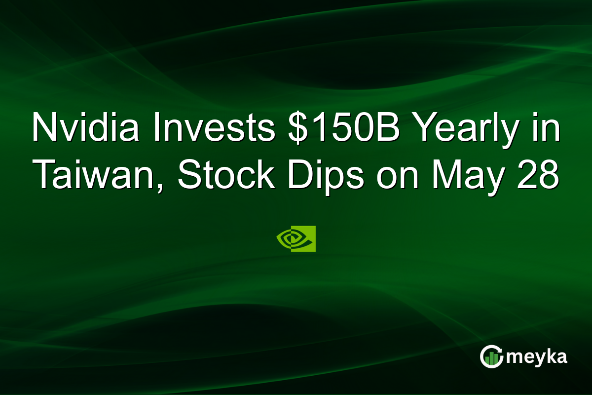 Nvidia Invests $150B Yearly in Taiwan, Stock Dips on May 28