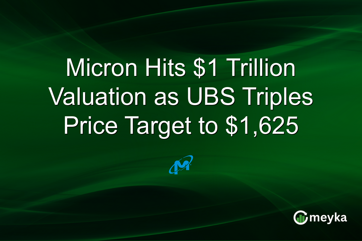 Micron Hits $1 Trillion Valuation as UBS Triples Price Target to $1,625