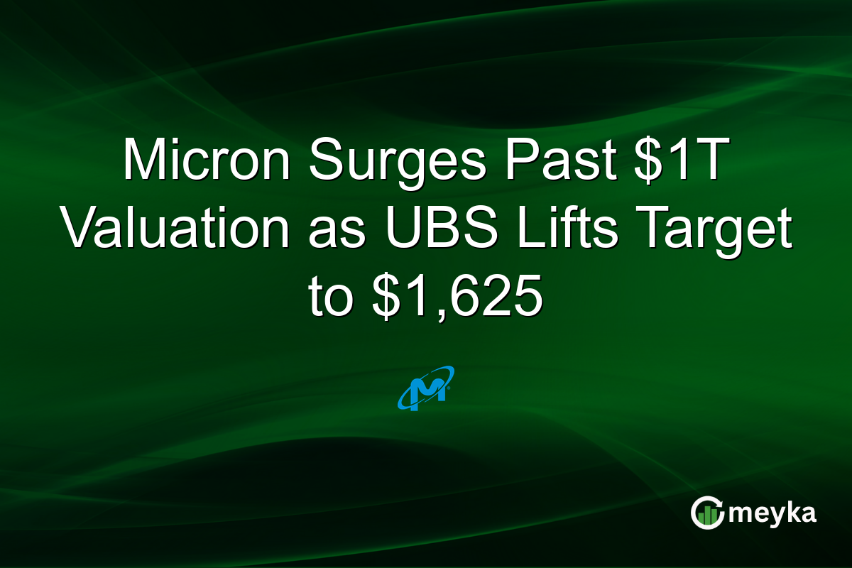 Micron Surges Past $1T Valuation as UBS Lifts Target to $1,625