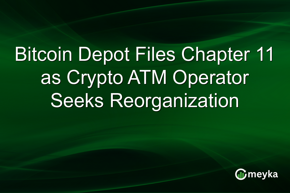 Bitcoin Depot Files Chapter 11 as Crypto ATM Operator Seeks Reorganization