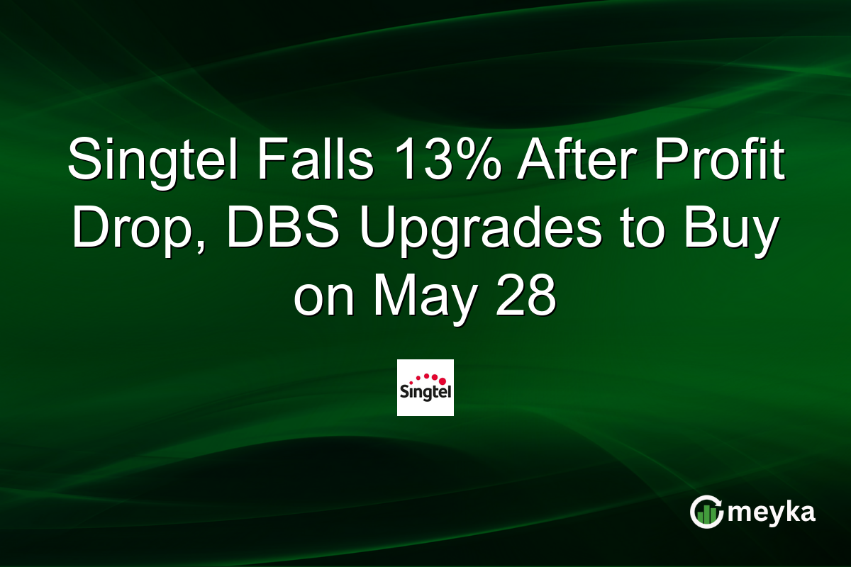 Singtel Falls 13% After Profit Drop, DBS Upgrades to Buy on May 28