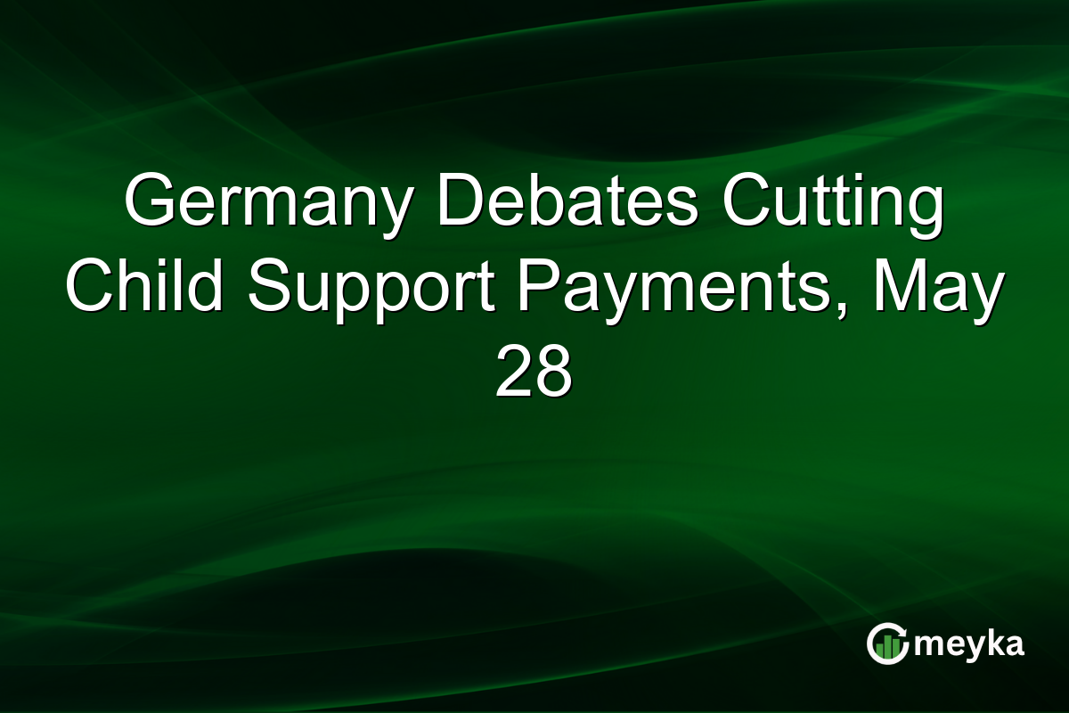Germany Debates Cutting Child Support Payments, May 28