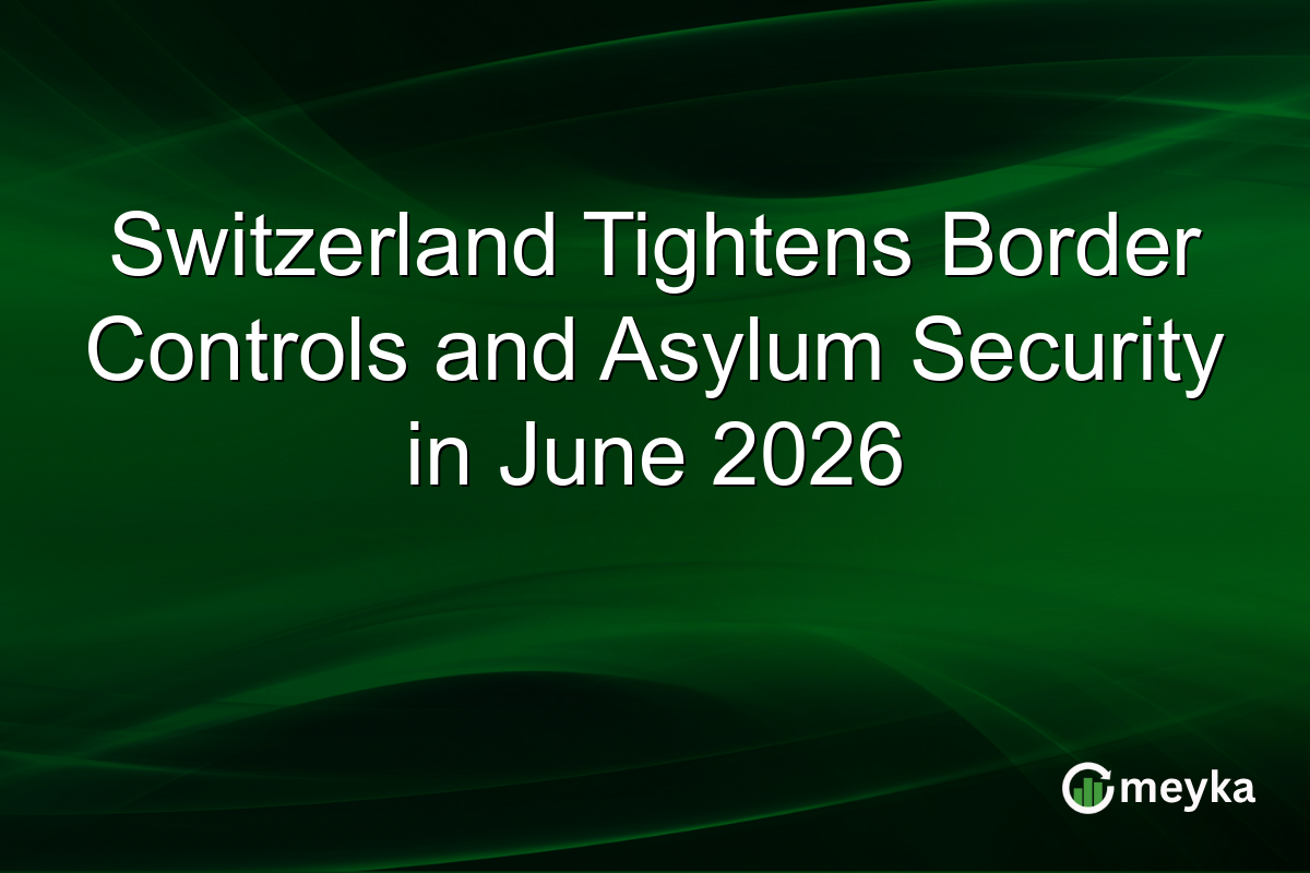 Switzerland Tightens Border Controls and Asylum Security in June 2026