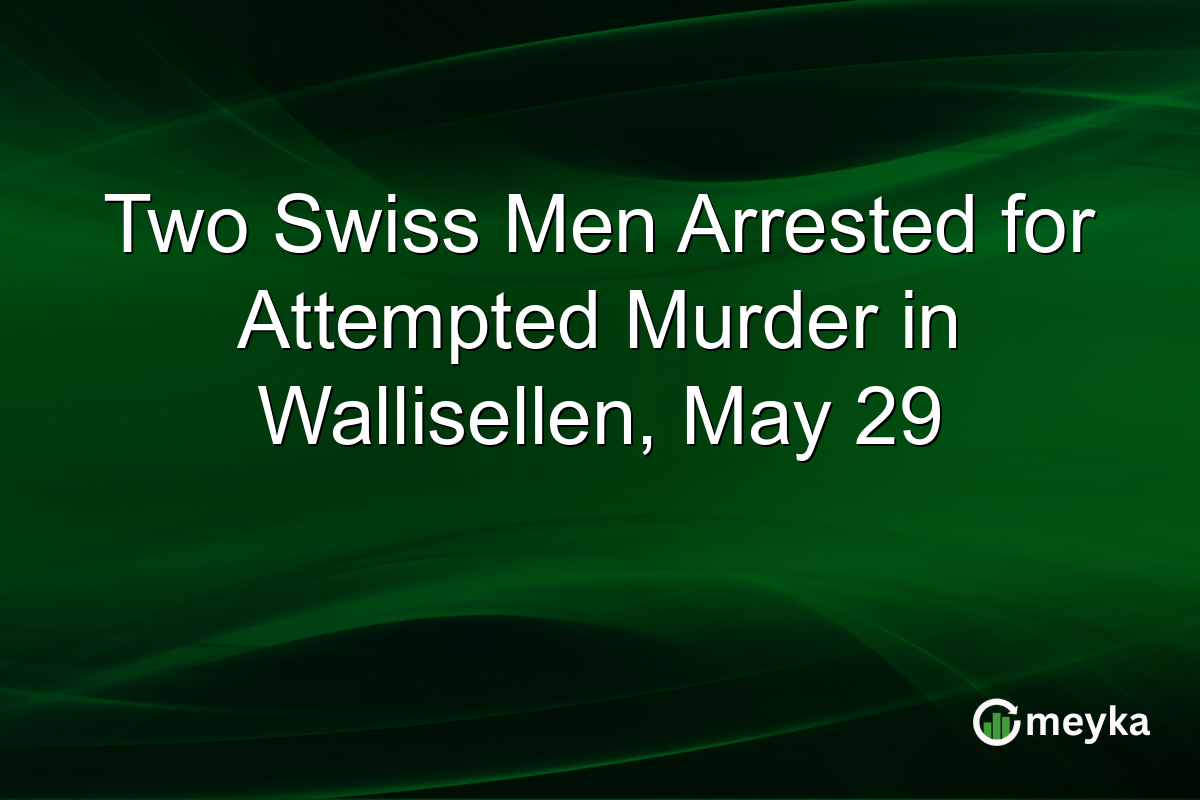 Two Swiss Men Arrested for Attempted Murder in Wallisellen, May 29
