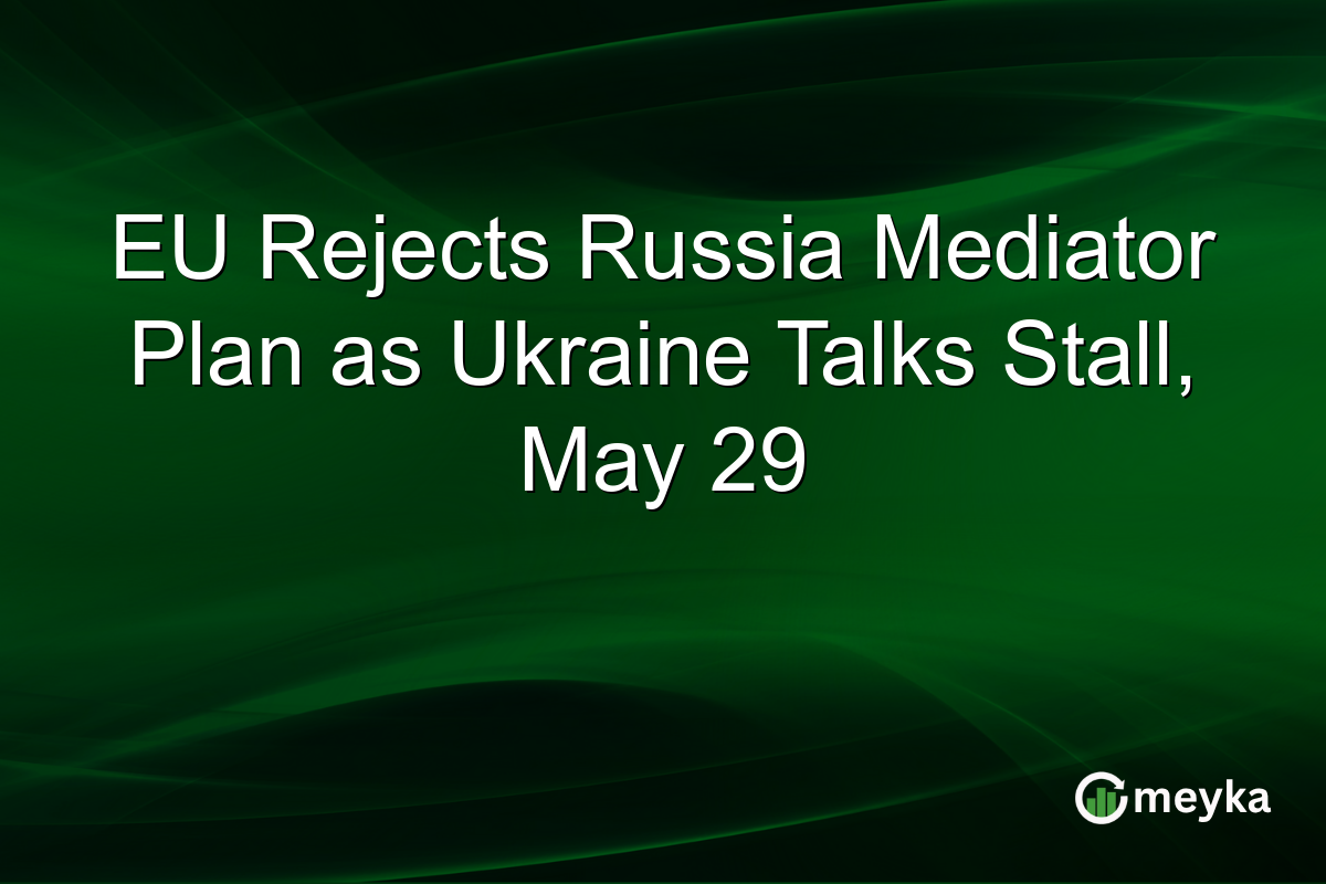 EU Rejects Russia Mediator Plan as Ukraine Talks Stall, May 29