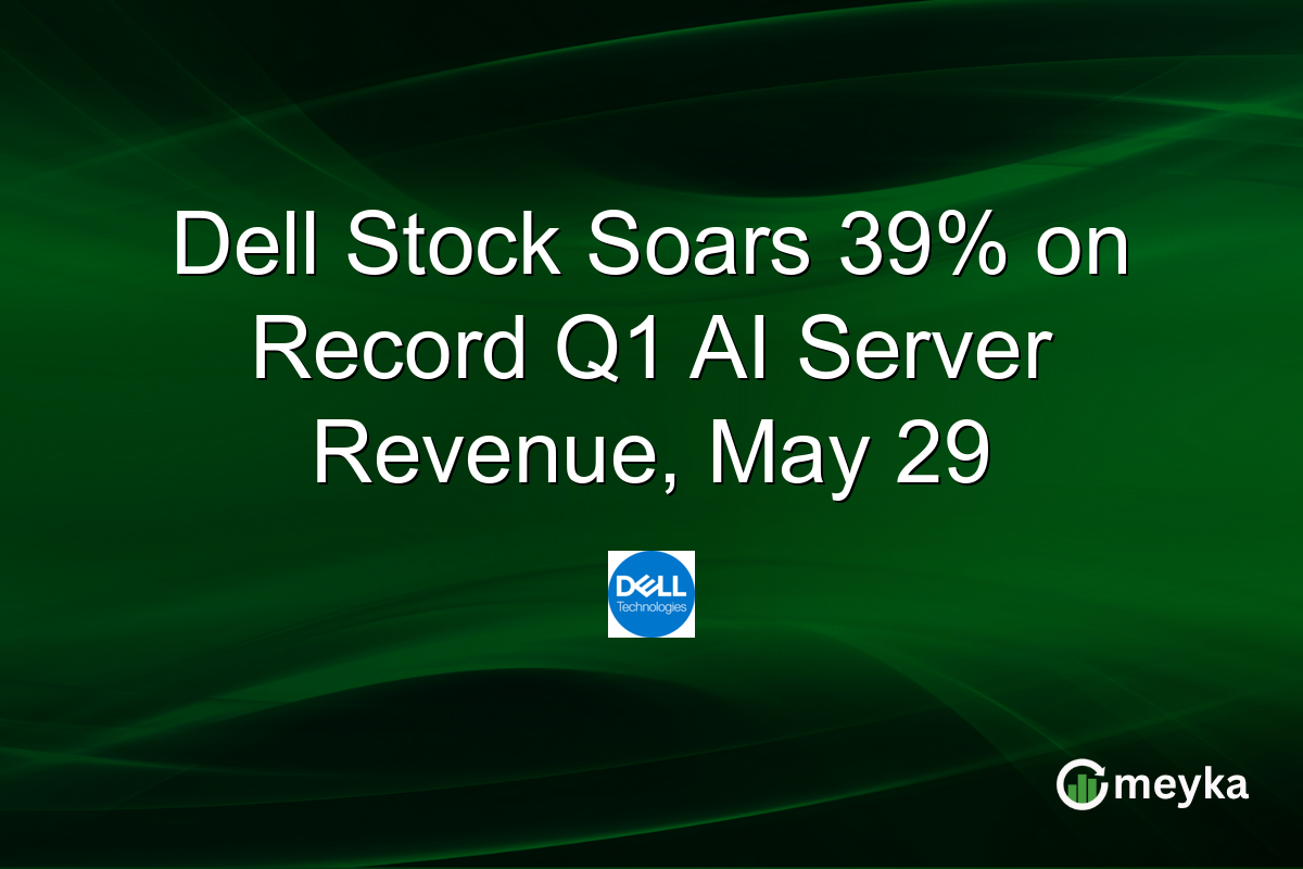 Dell Stock Soars 39% on Record Q1 AI Server Revenue, May 29