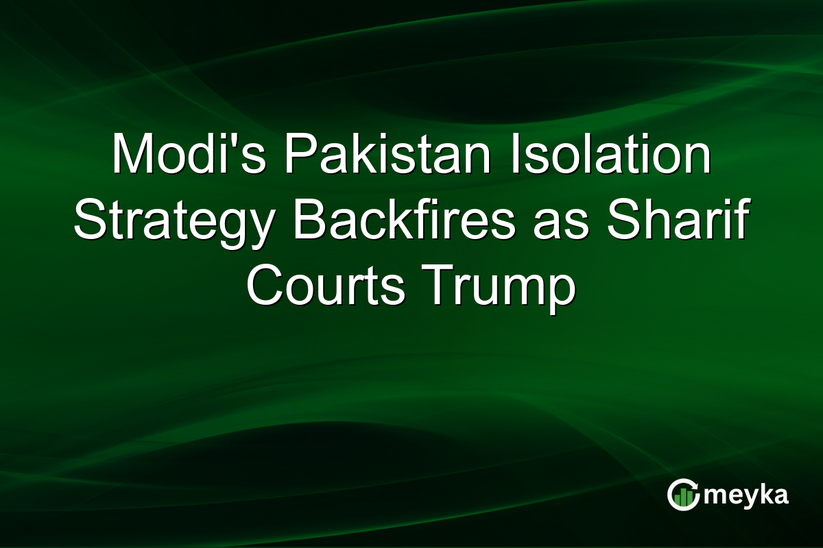 Modi’s Pakistan Isolation Strategy Backfires as Sharif Courts Trump
