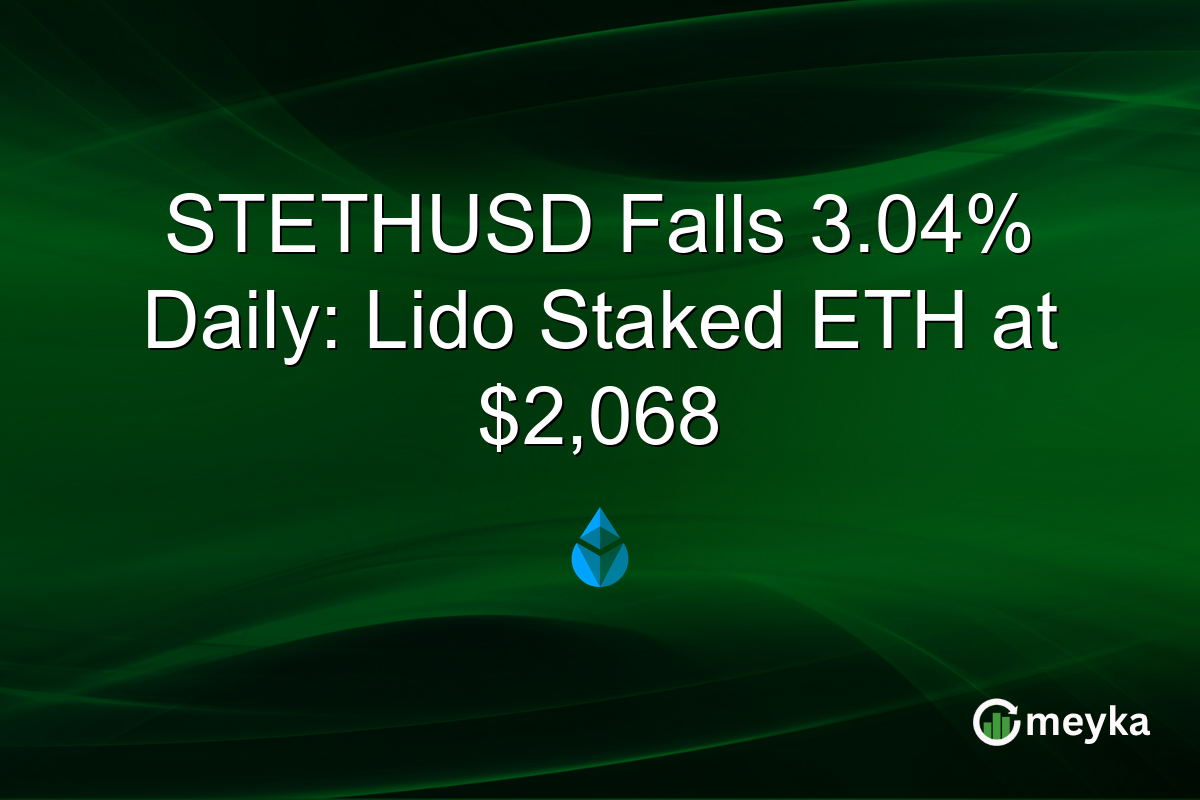STETHUSD Falls 3.04% Daily: Lido Staked ETH at $2,068