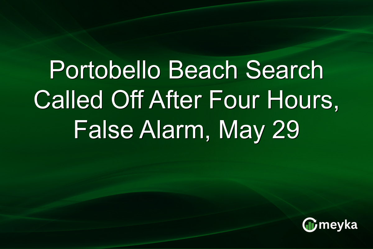 Portobello Beach Search Called Off After Four Hours, False Alarm, May 29
