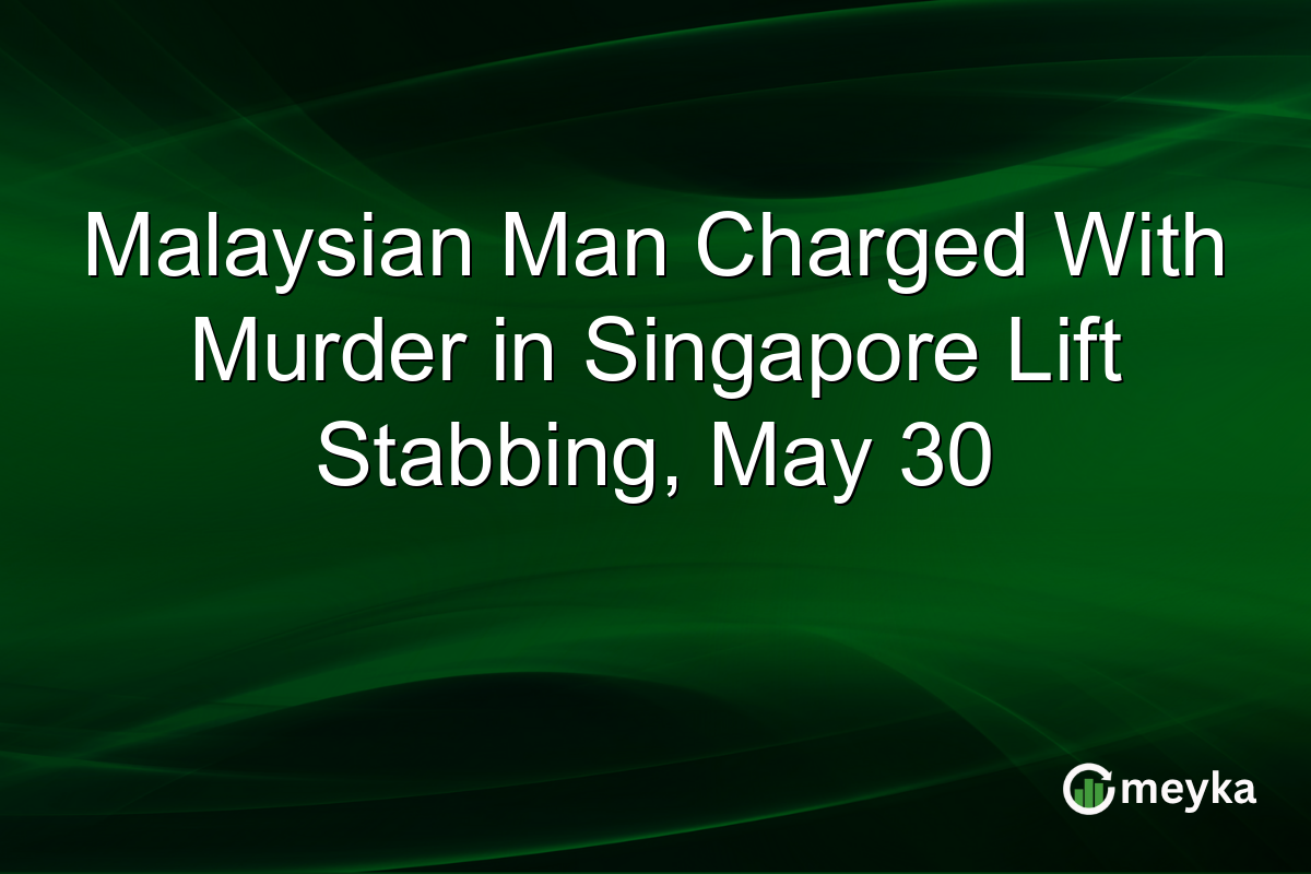 Malaysian Man Charged With Murder in Singapore Lift Stabbing, May 30