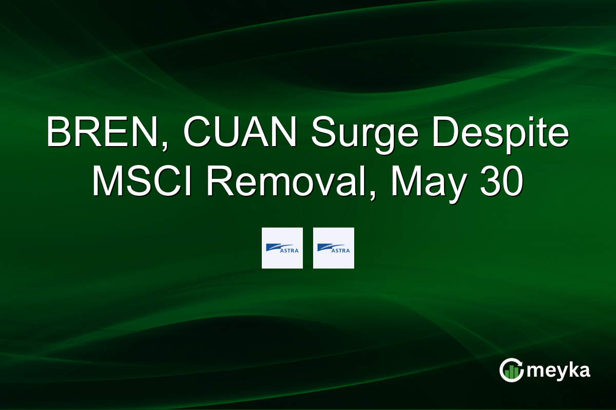 BREN, CUAN Surge Despite MSCI Removal, May 30