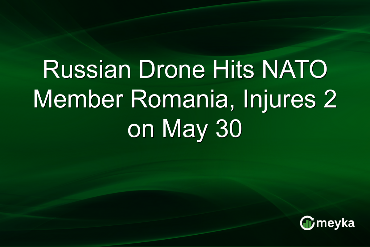 Russian Drone Hits NATO Member Romania, Injures 2 on May 30
