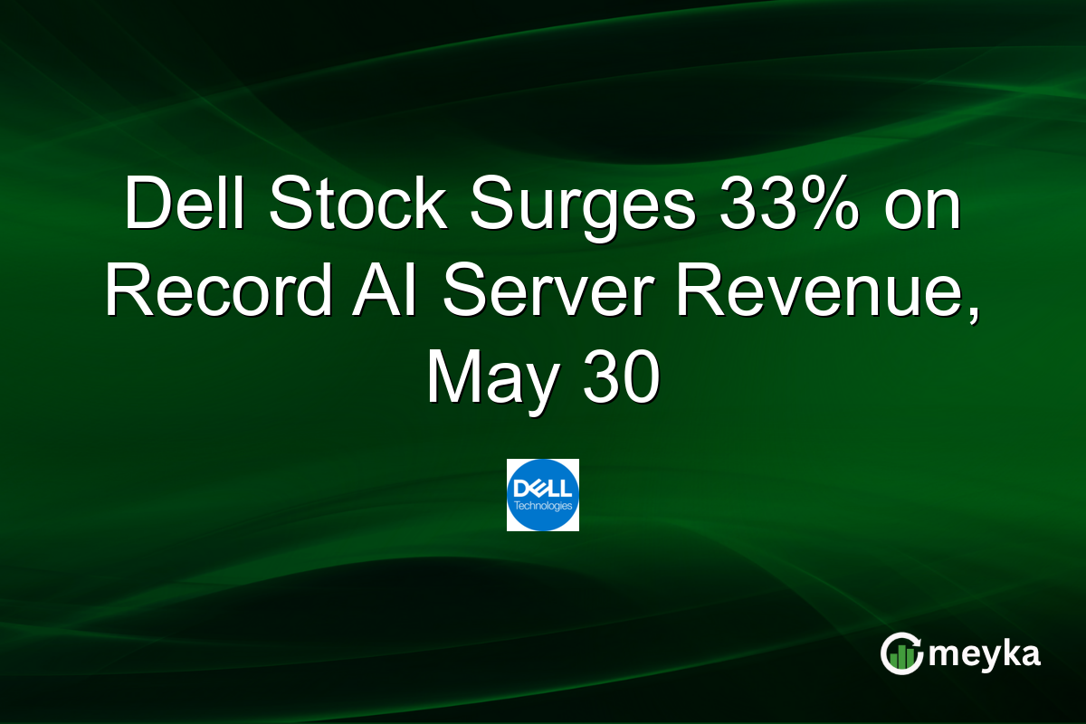 Dell Stock Surges 33% on Record AI Server Revenue, May 30
