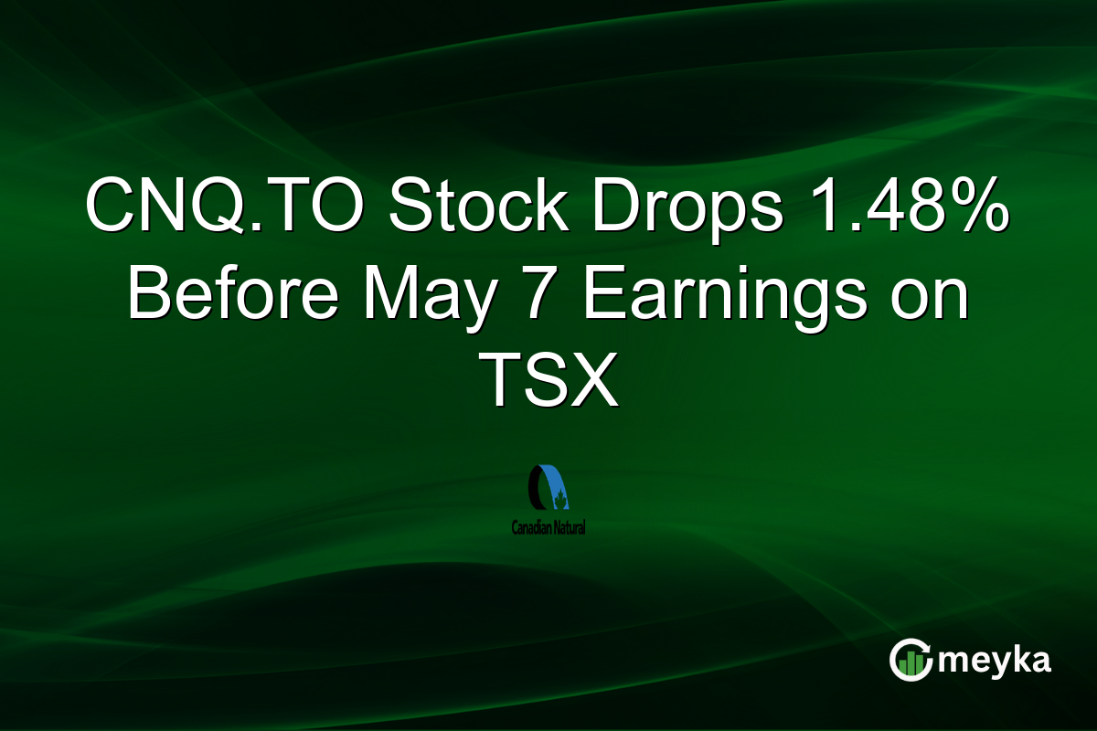 CNQ.TO Stock Drops 1.48% Before May 7 Earnings on TSX