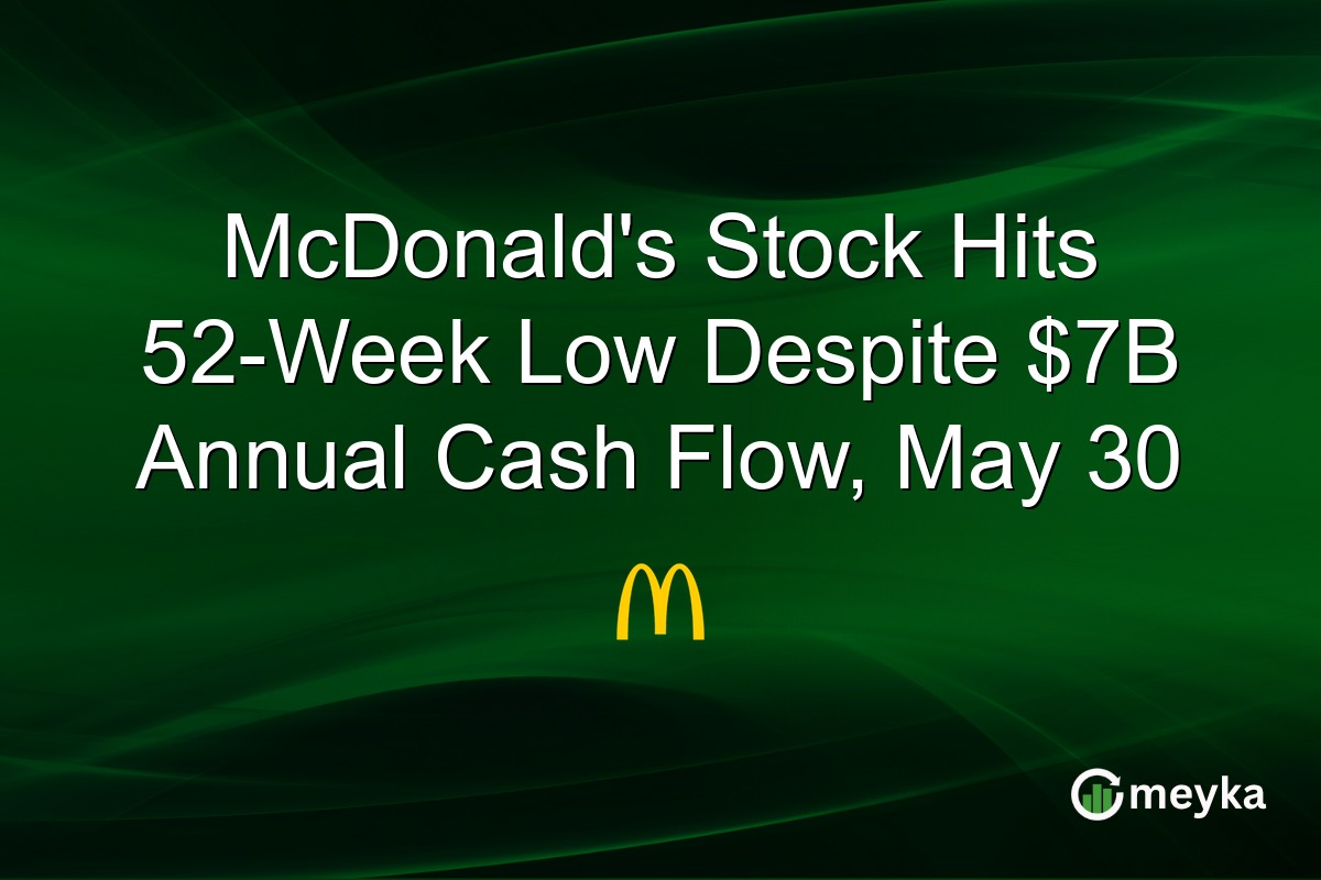 McDonald’s Stock Hits 52-Week Low Despite $7B Annual Cash Flow, May 30