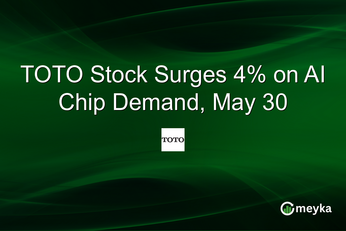 TOTO Stock Surges 4% on AI Chip Demand, May 30