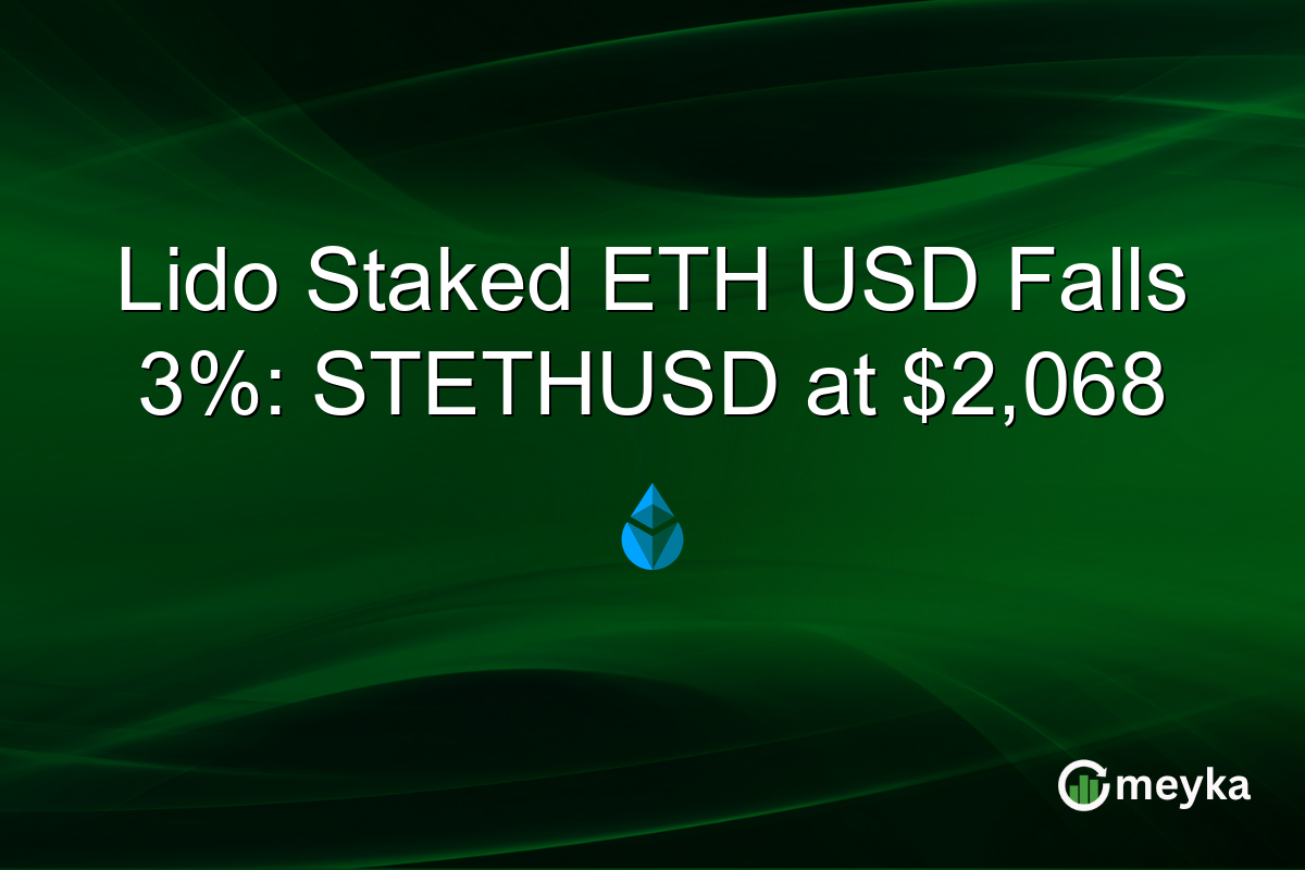 Lido Staked ETH USD Falls 3%: STETHUSD at $2,068