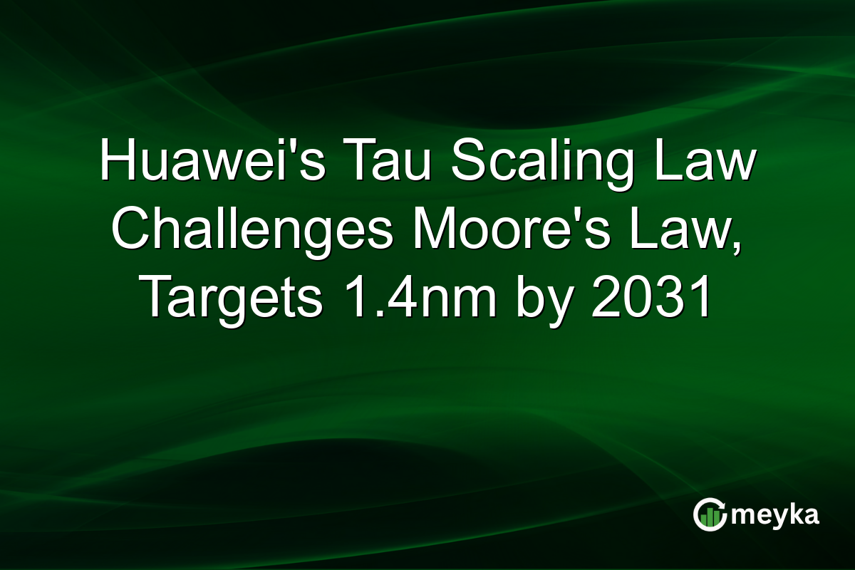 Huawei’s Tau Scaling Law Challenges Moore’s Law, Targets 1.4nm by 2031