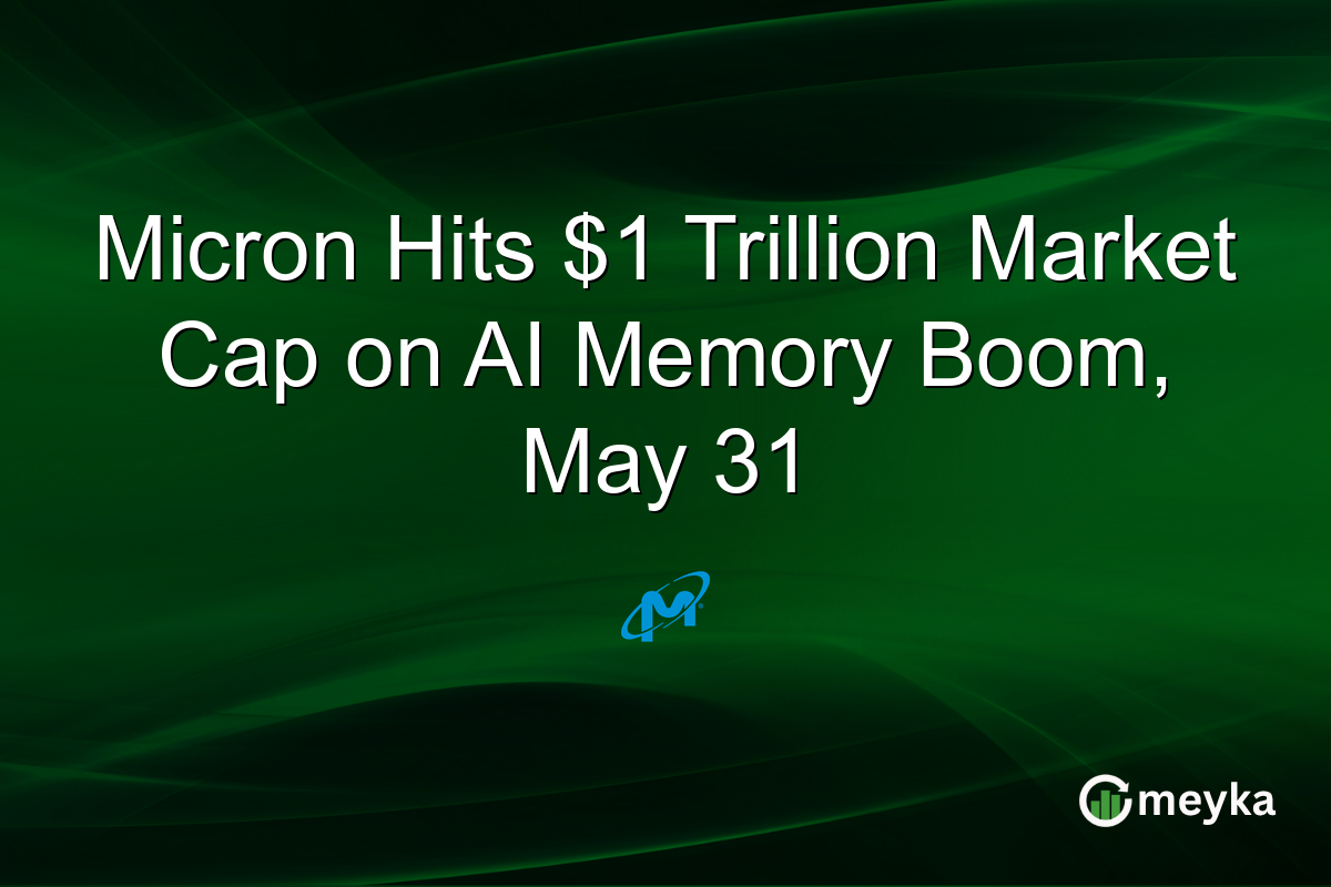Micron Hits $1 Trillion Market Cap on AI Memory Boom, May 31
