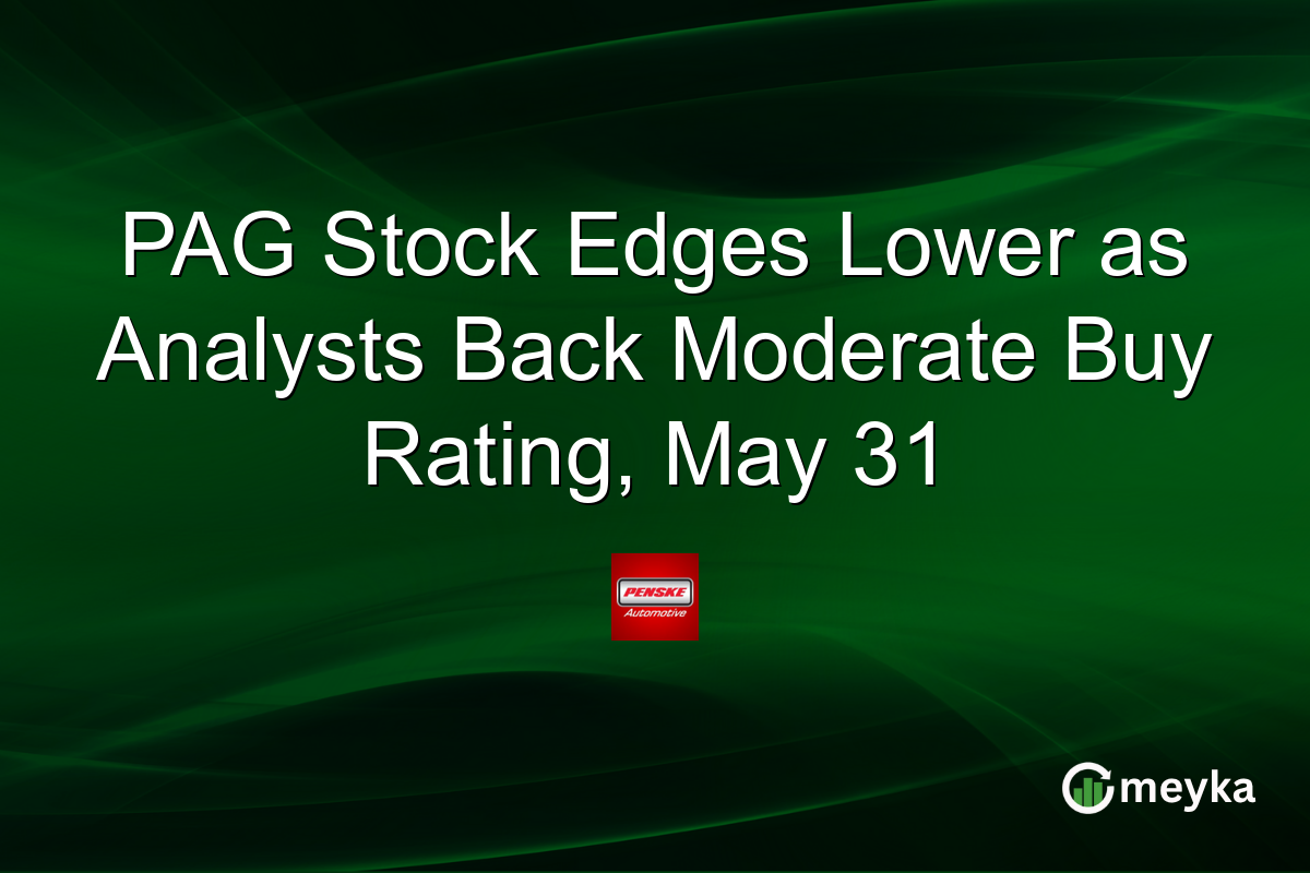 PAG Stock Edges Lower as Analysts Back Moderate Buy Rating, May 31