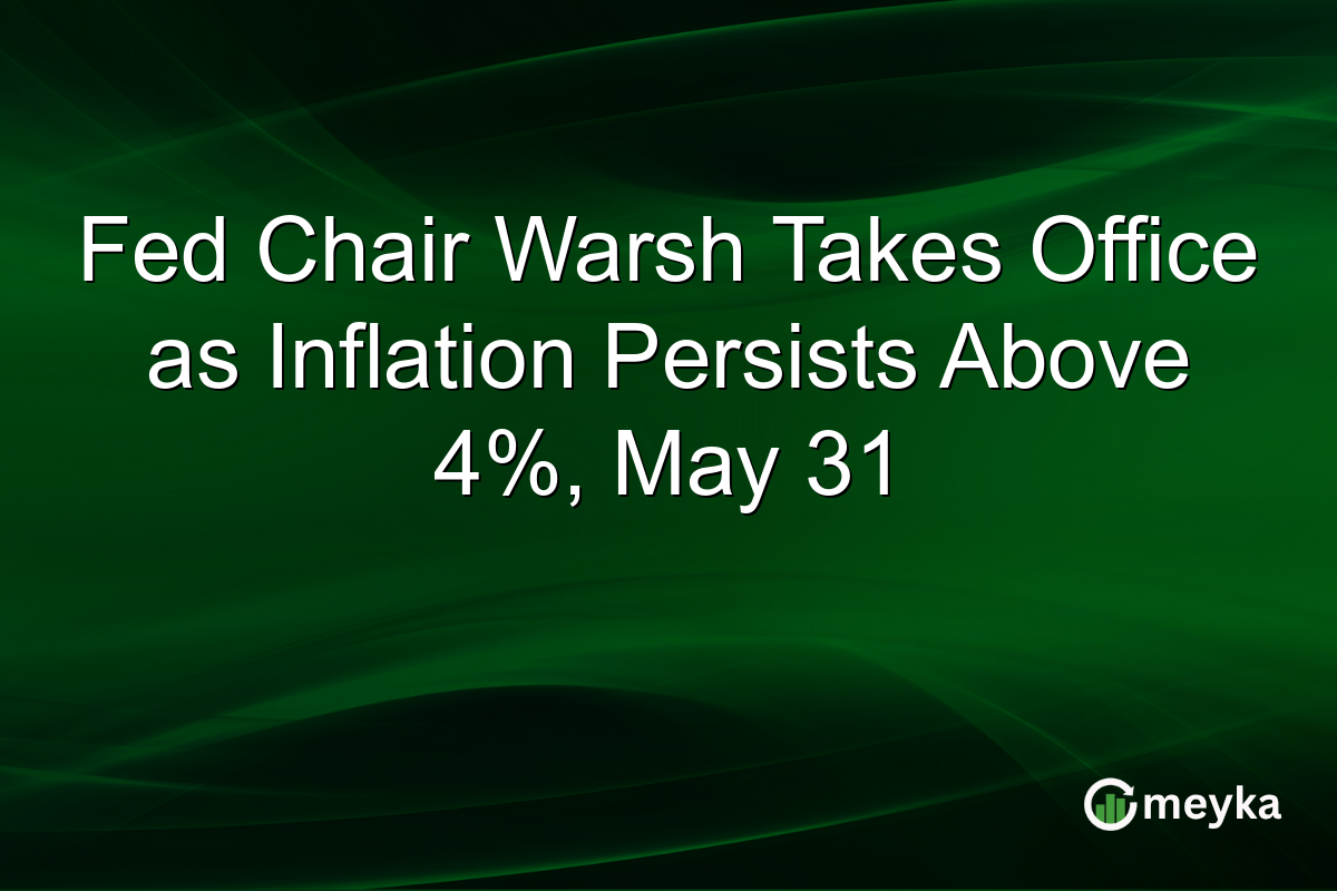 Fed Chair Warsh Takes Office as Inflation Persists Above 4%, May 31