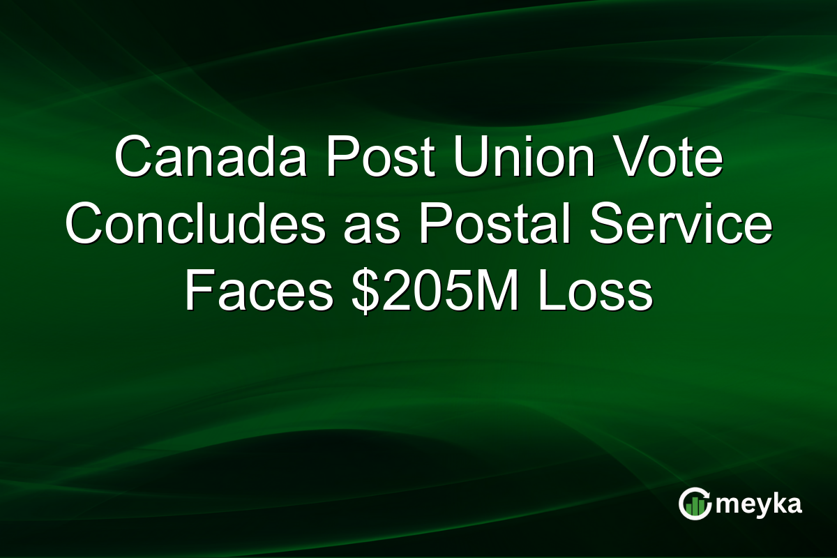 Canada Post Union Vote Concludes as Postal Service Faces $205M Loss