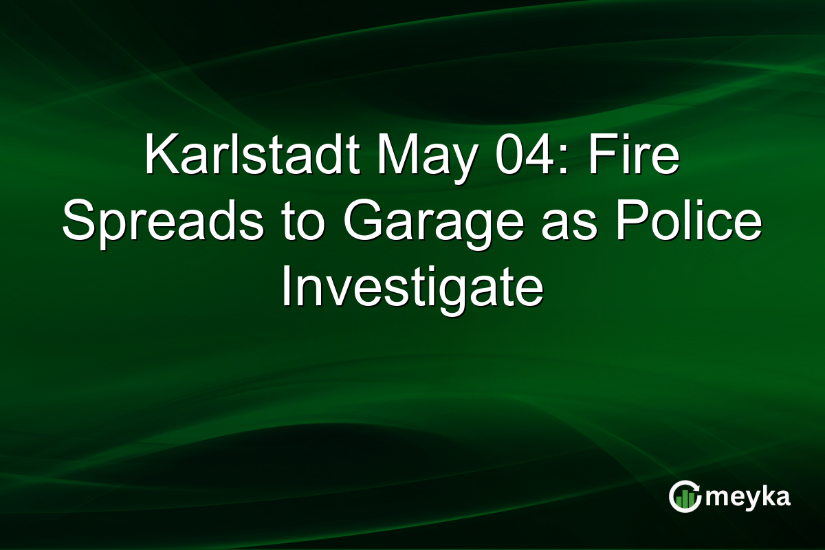 Karlstadt May 04: Fire Spreads to Garage as Police Investigate