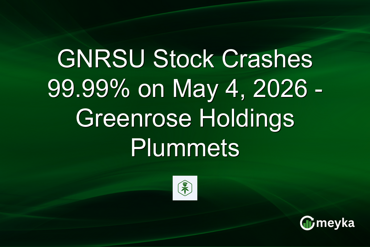 GNRSU Stock Crashes 99.99% on May 4, 2026 – Greenrose Holdings Plummets