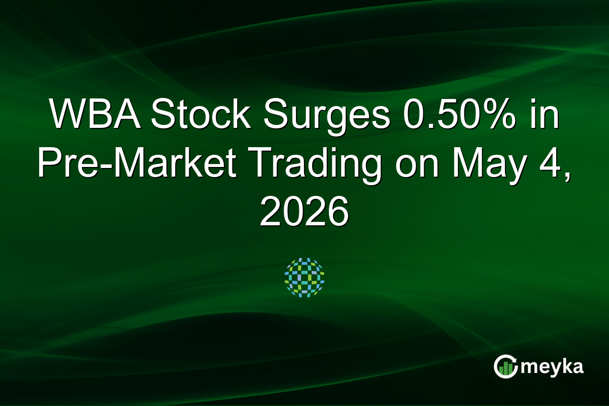 WBA Stock Surges 0.50% in Pre-Market Trading on May 4, 2026