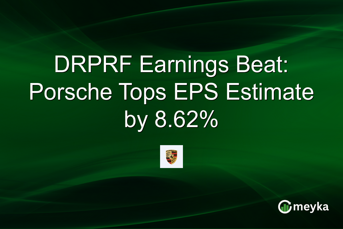 DRPRF Earnings Beat: Porsche Tops EPS Estimate by 8.62%