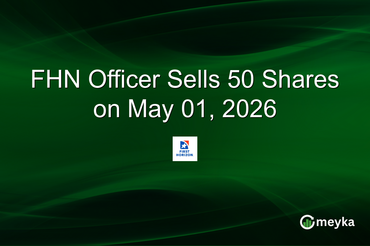 FHN Officer Sells 50 Shares on May 01, 2026