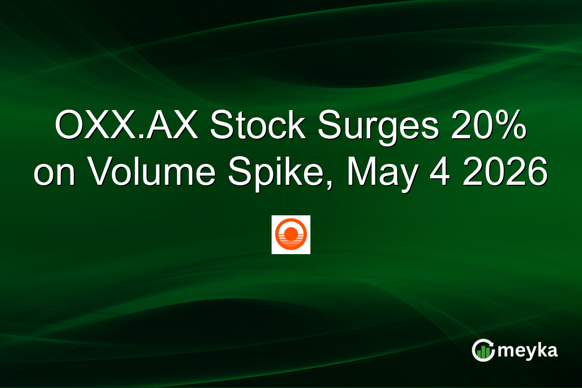 OXX.AX Stock Surges 20% on Volume Spike, May 4 2026
