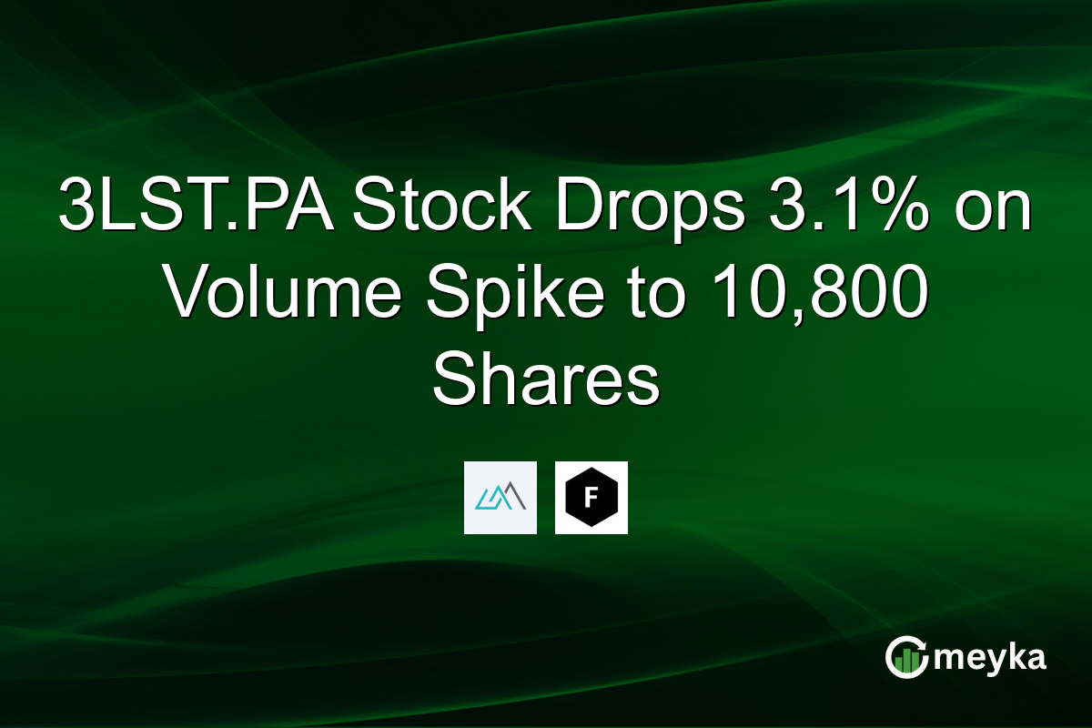 3LST.PA Stock Drops 3.1% on Volume Spike to 10,800 Shares