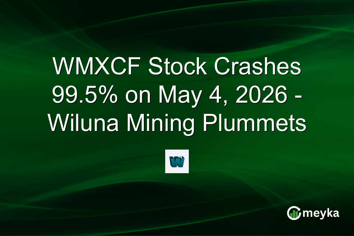 WMXCF Stock Crashes 99.5% on May 4, 2026 – Wiluna Mining Plummets