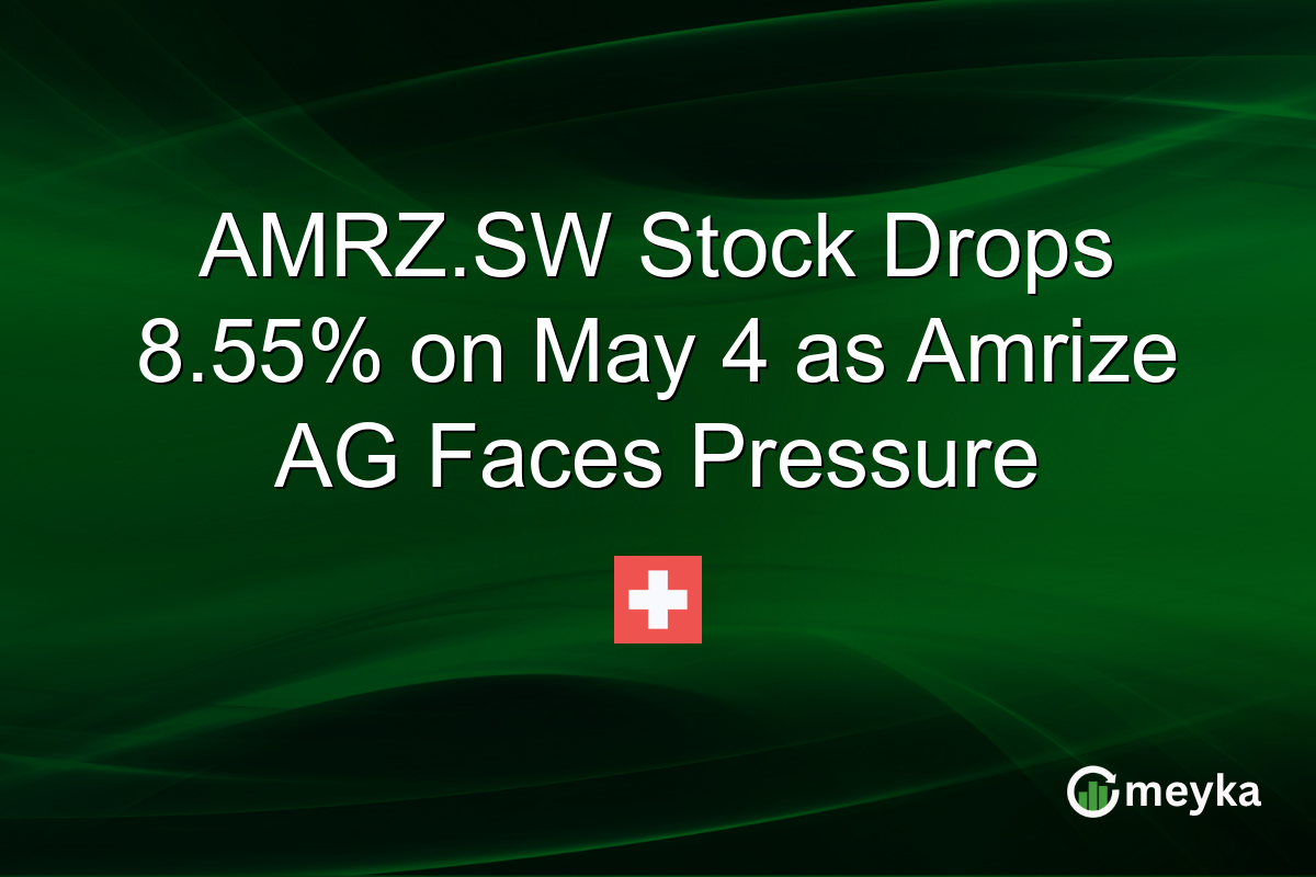 AMRZ.SW Stock Drops 8.55% on May 4 as Amrize AG Faces Pressure