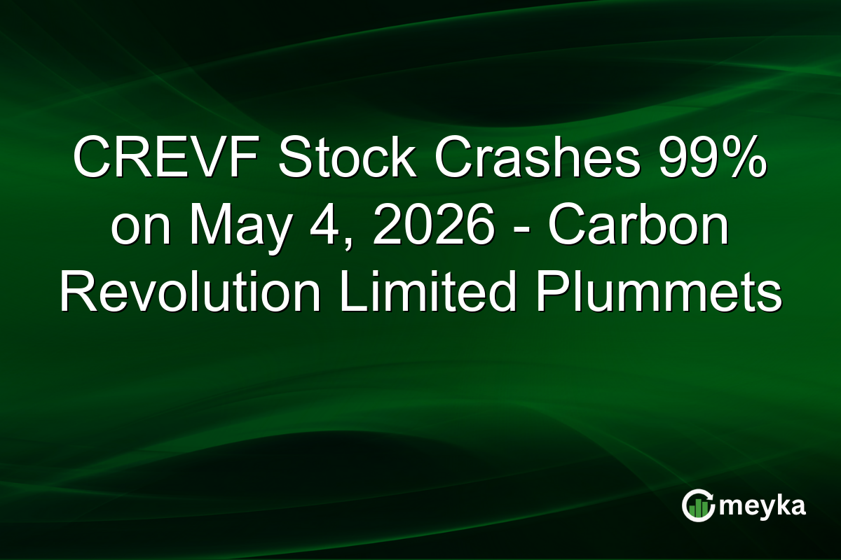 CREVF Stock Crashes 99% on May 4, 2026 – Carbon Revolution Limited Plummets
