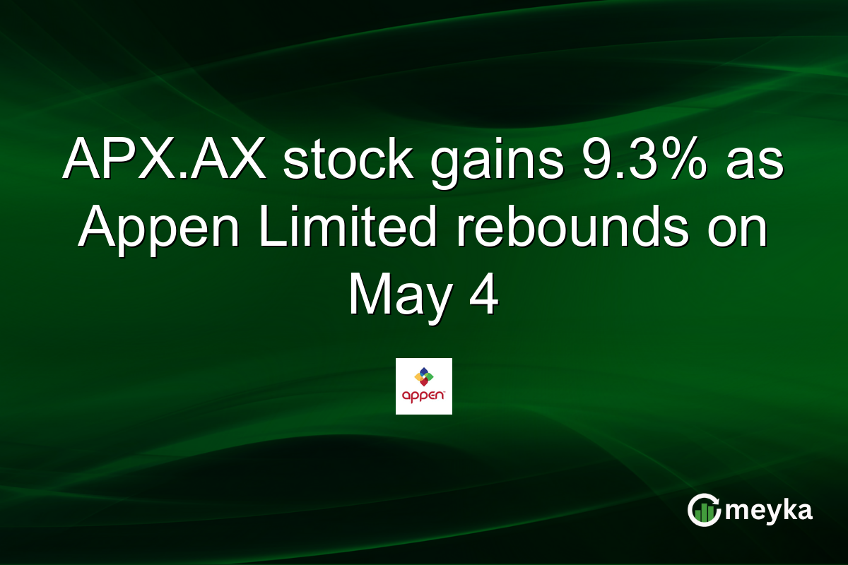 APX.AX stock gains 9.3% as Appen Limited rebounds on May 4