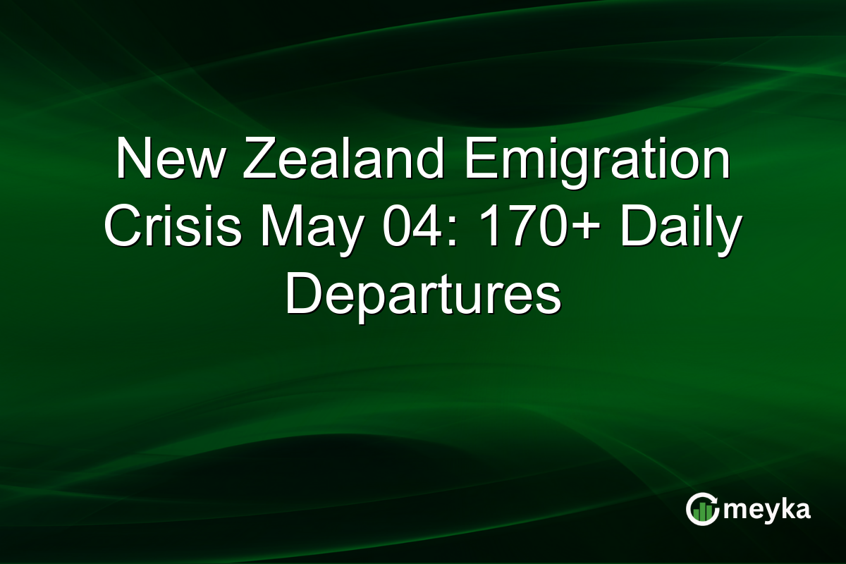 New Zealand Emigration Crisis May 04: 170+ Daily Departures