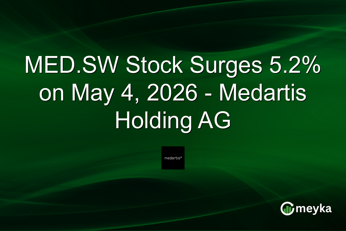 MED.SW Stock Surges 5.2% on May 4, 2026 – Medartis Holding AG