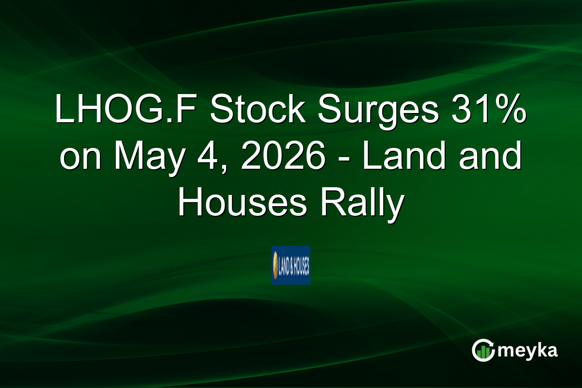 LHOG.F Stock Surges 31% on May 4, 2026 – Land and Houses Rally
