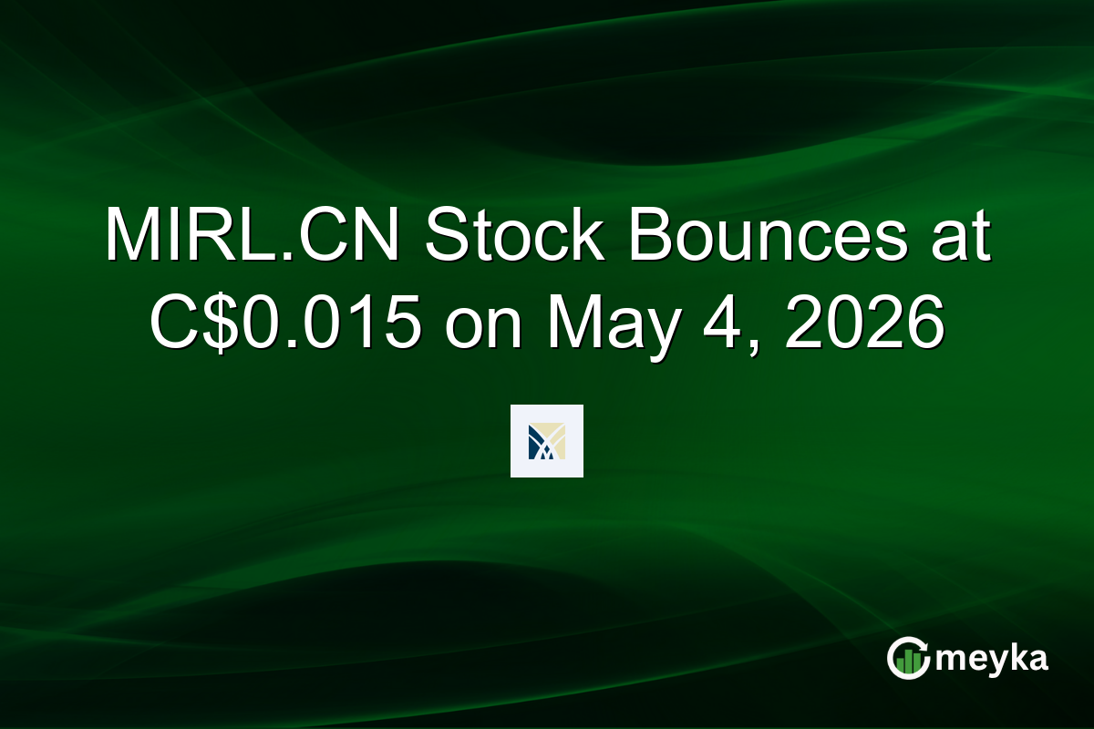 MIRL.CN Stock Bounces at C$0.015 on May 4, 2026